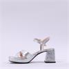 Wonders Zaida Platform Block Heel Sandal - Silver